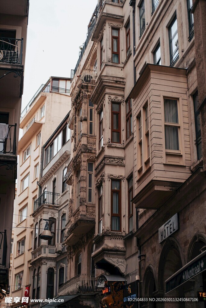 伊斯坦布尔特色建筑街景