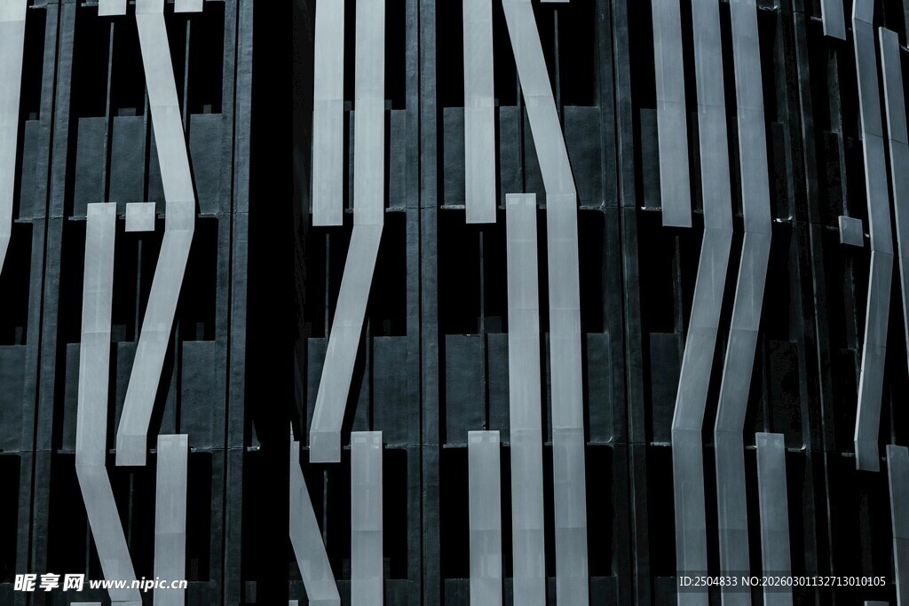 黑白条纹几何抽象图案