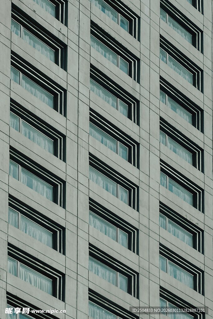 现代高楼外立面特写