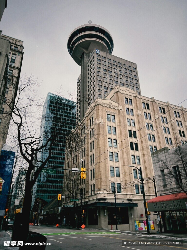 温哥华城市中的地标建筑