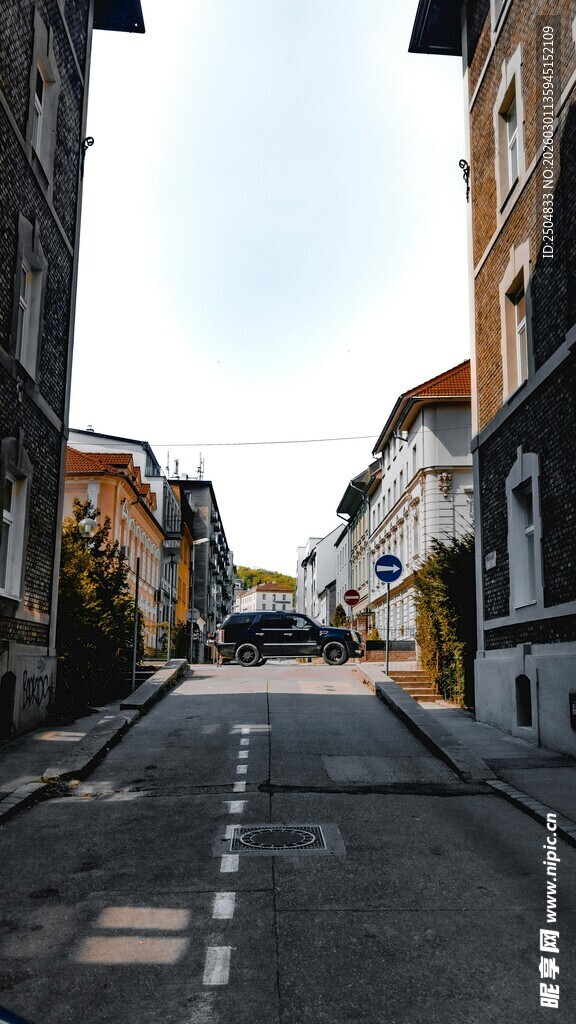 宁静街道 欧式建筑风貌