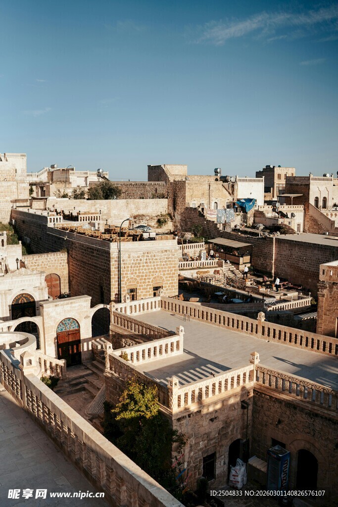 传统风格的城镇建筑景观