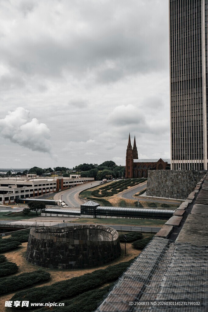 城市建筑景观俯瞰