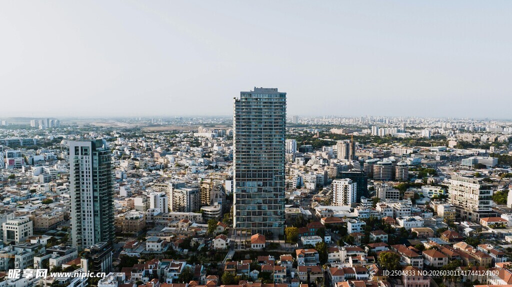 城市高楼俯瞰景观