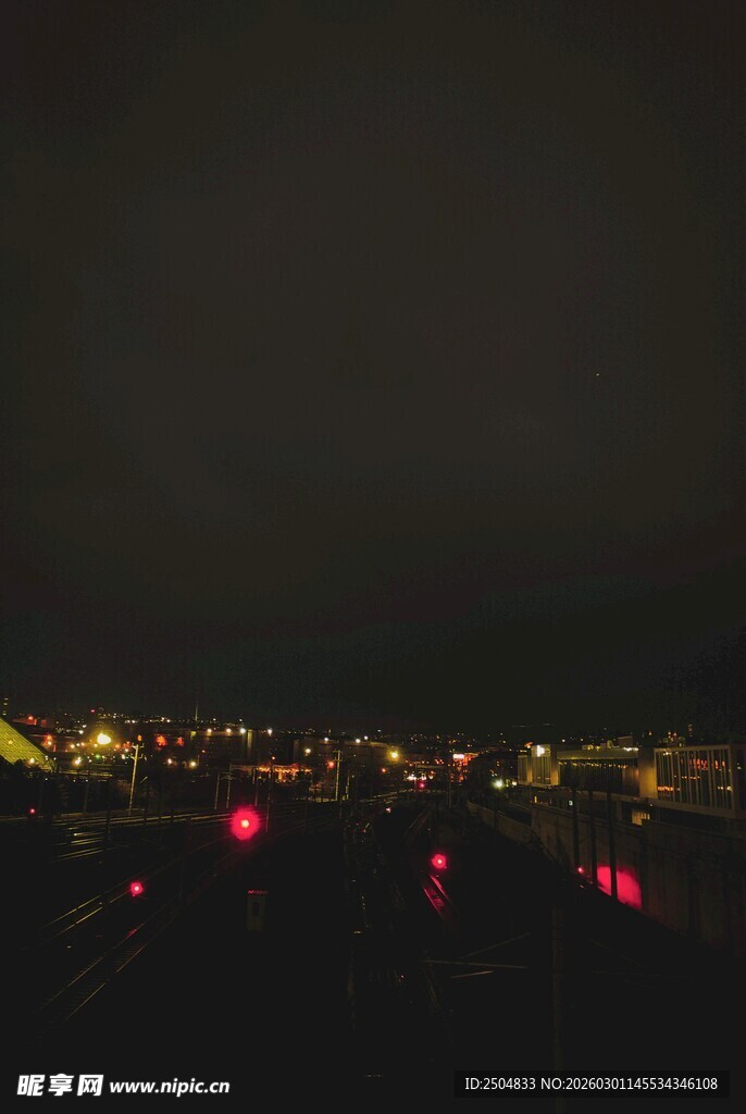 夜晚城市灯光夜景