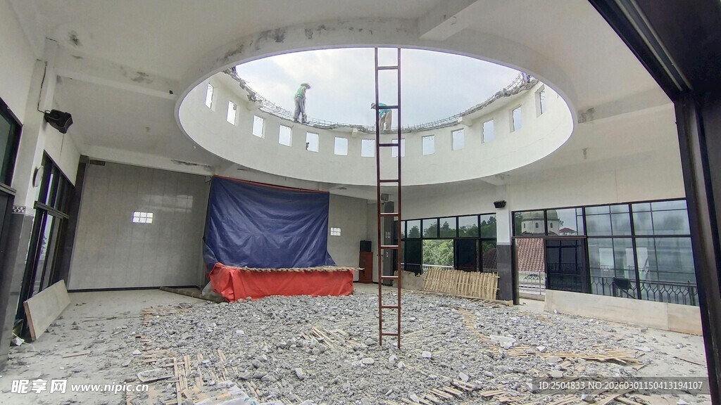 室内装修施工现场