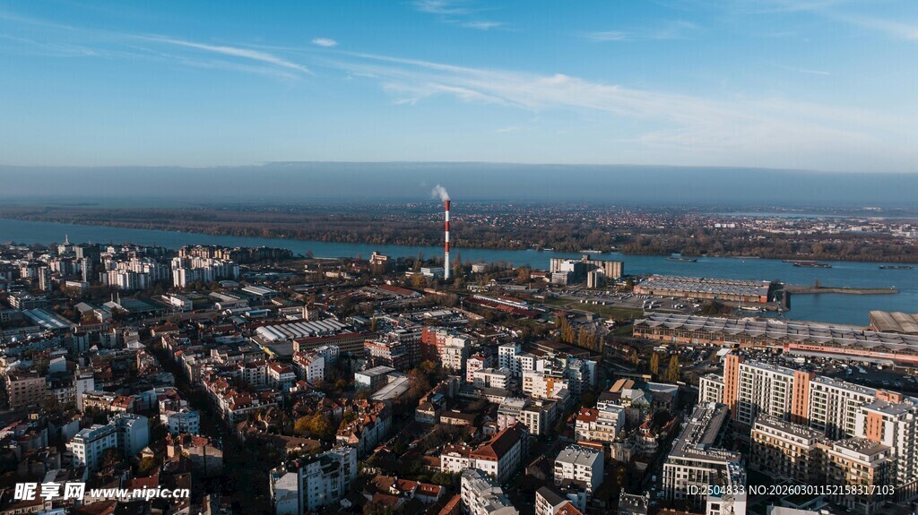 城市全景俯瞰图