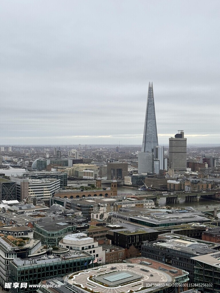 伦敦城市天际线景观