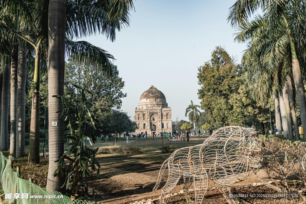 林间古建筑景观