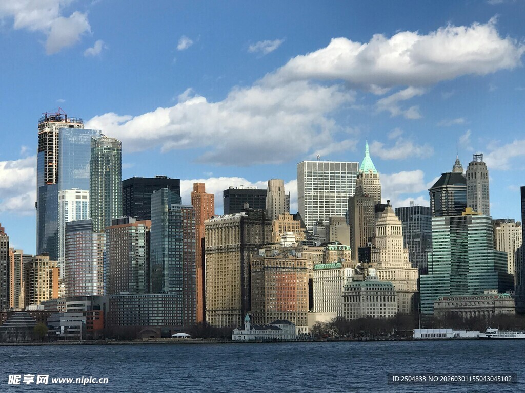 纽约城市天际线景观