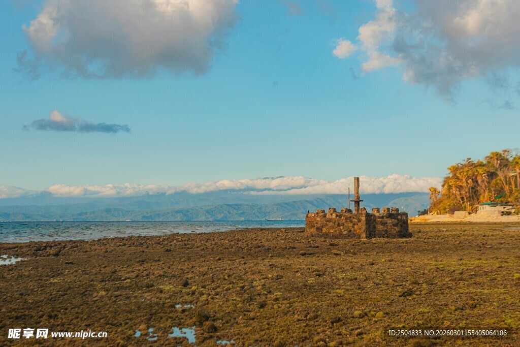 海边古迹 辽阔天地之景
