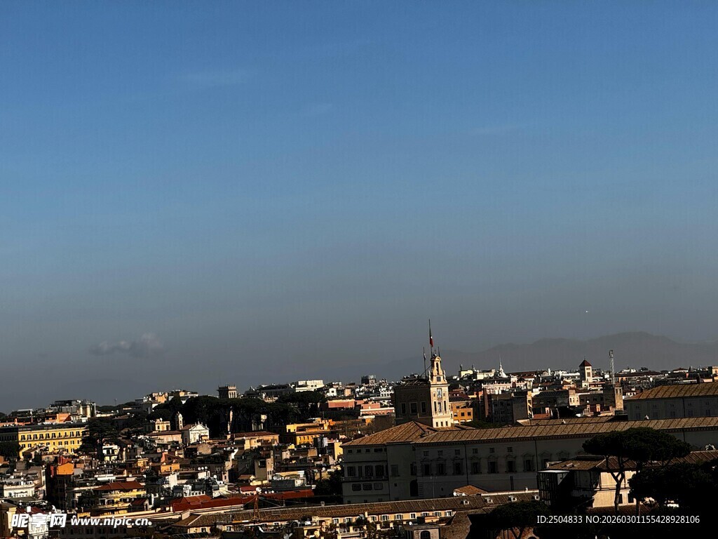 俯瞰城市建筑景观