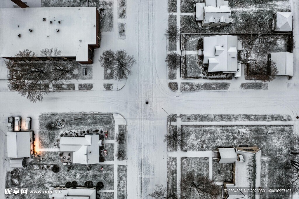 城市建筑鸟瞰图