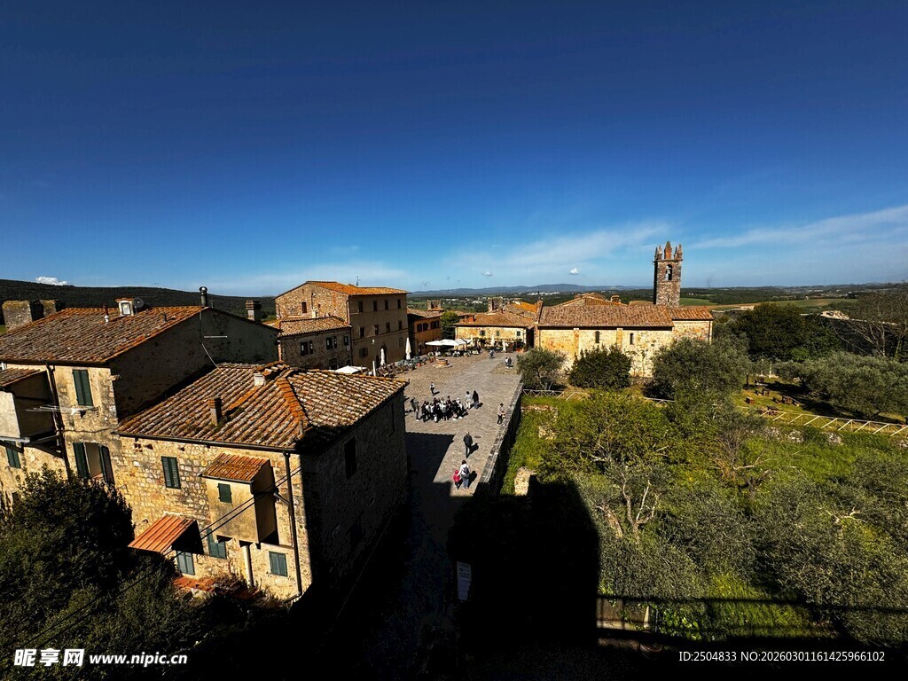 古老村落全景俯瞰