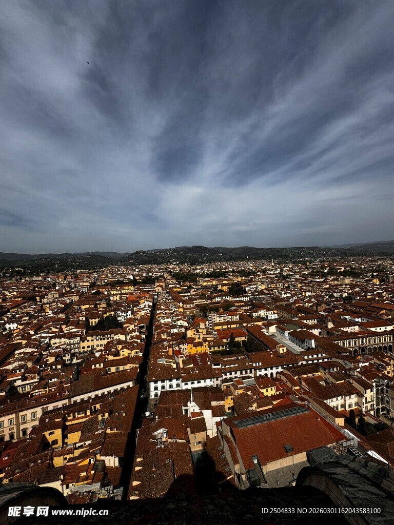 俯瞰城市建筑景观