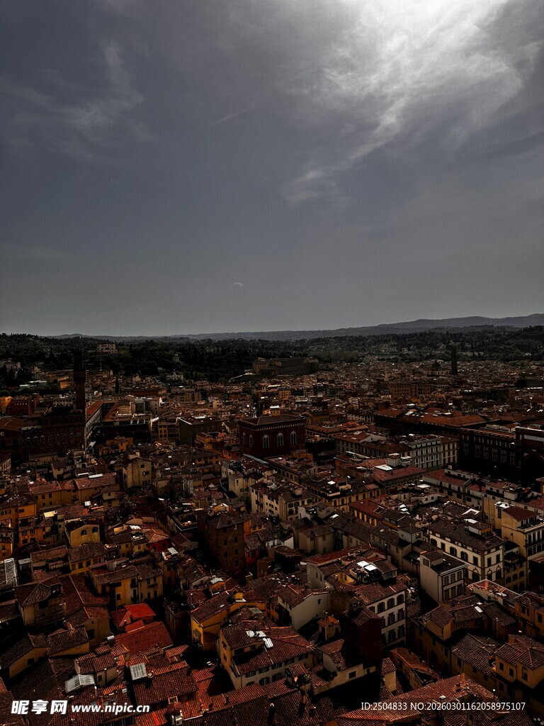 俯瞰城市建筑景观