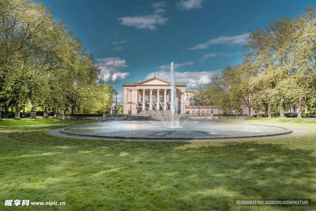 美国白宫前的开阔景观