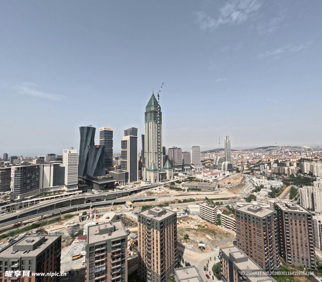 城市高楼与交通景观