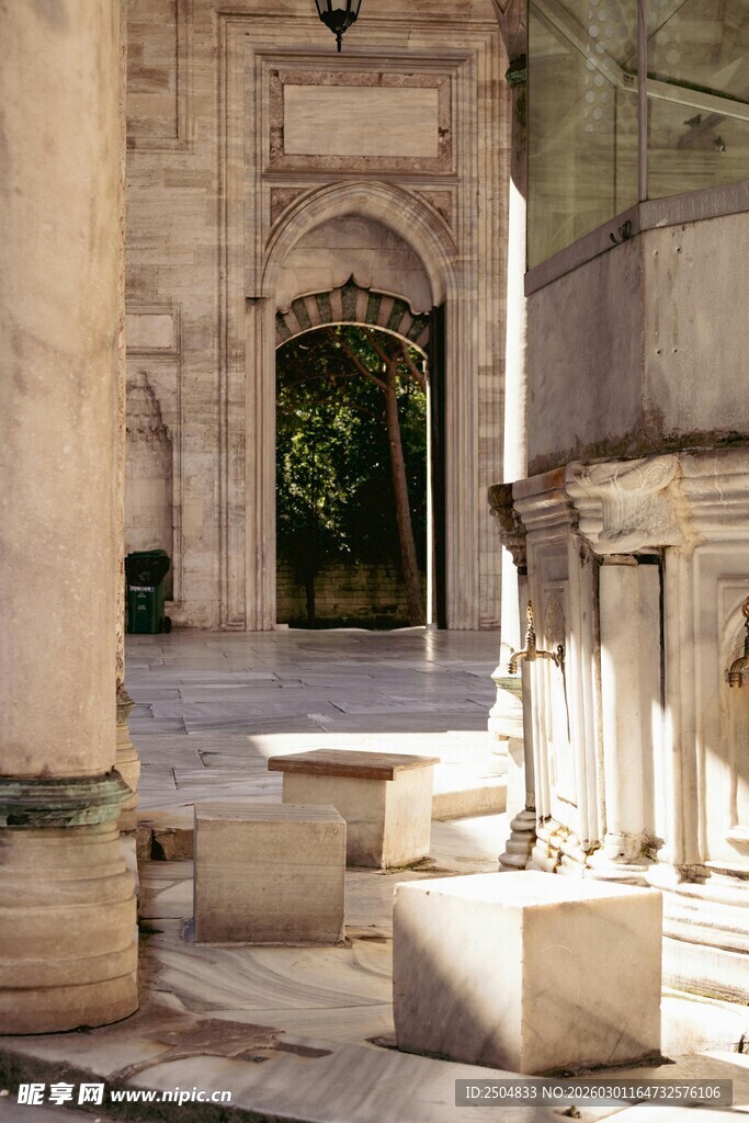 古老建筑遗迹景观