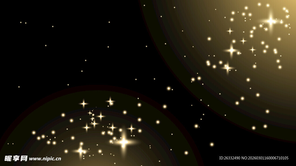 金色闪耀星光背景