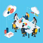 团队云端办公协作场景插图