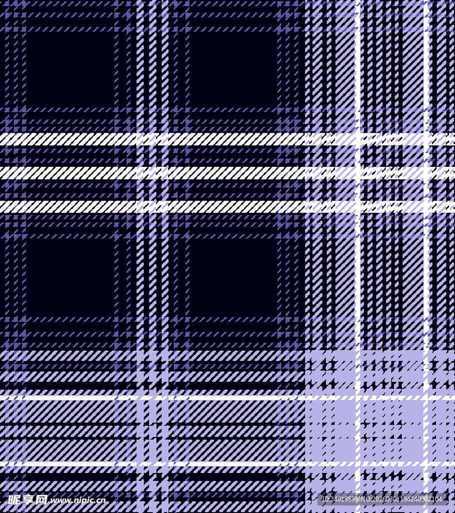 蓝白格子图案纹理