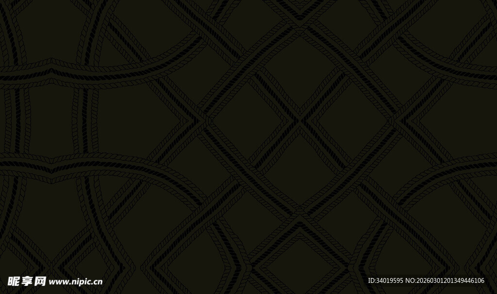 深绿几何线条纹理图案