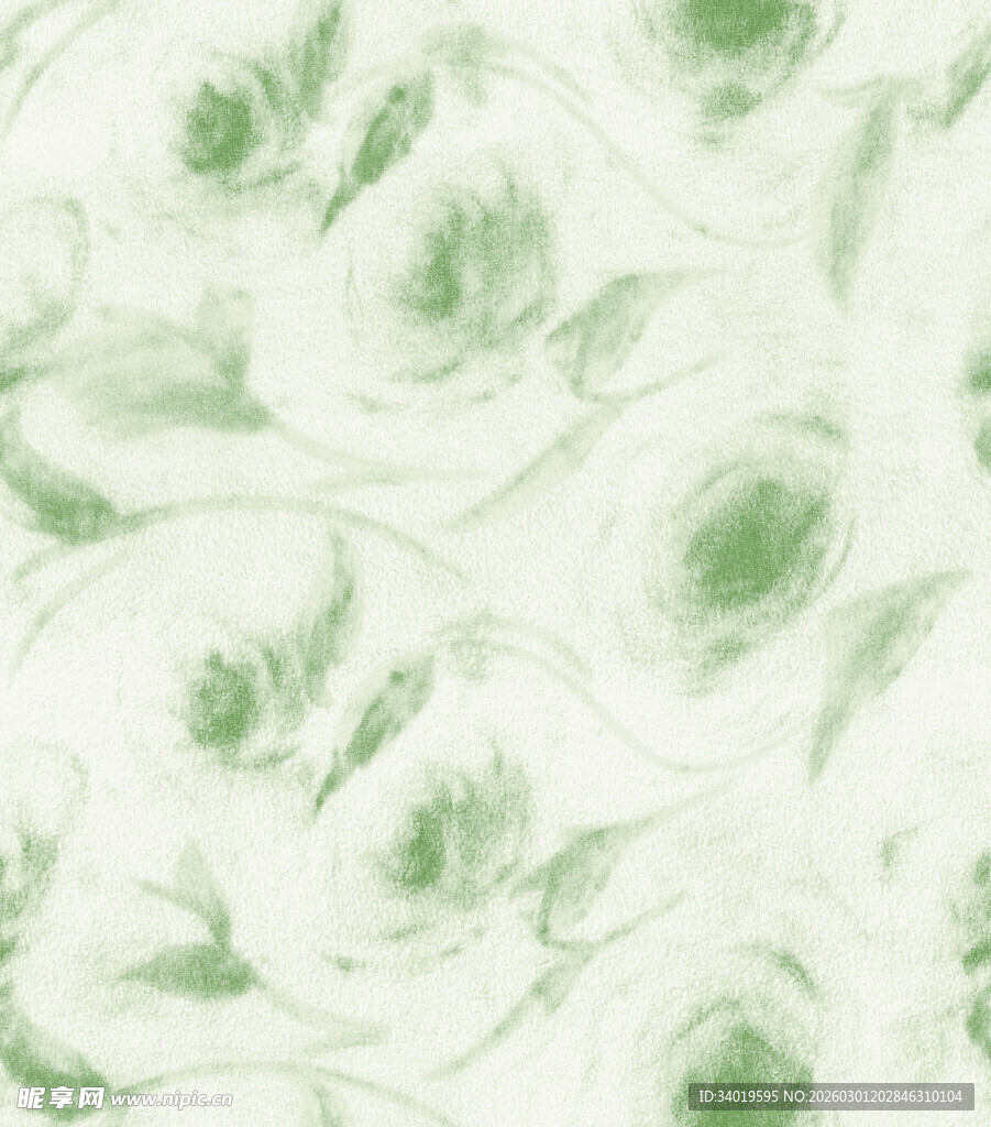 淡绿色抽象花卉纹理图案