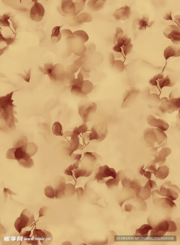 复古花卉纹理图案