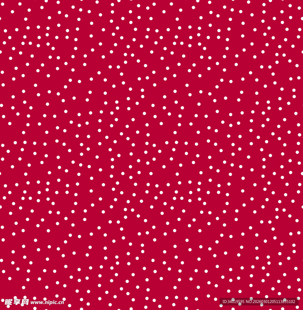 红色基底白色点状图案背景