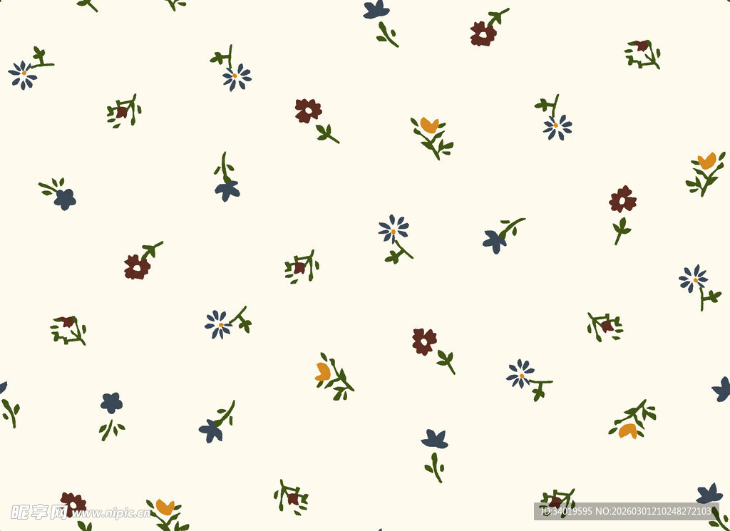 碎花图案背景图