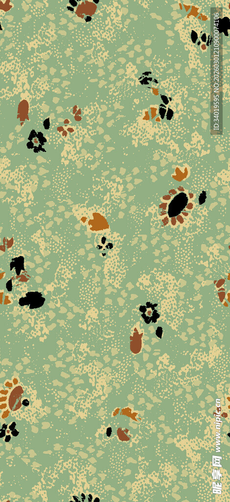 复古花卉图案背景纹理