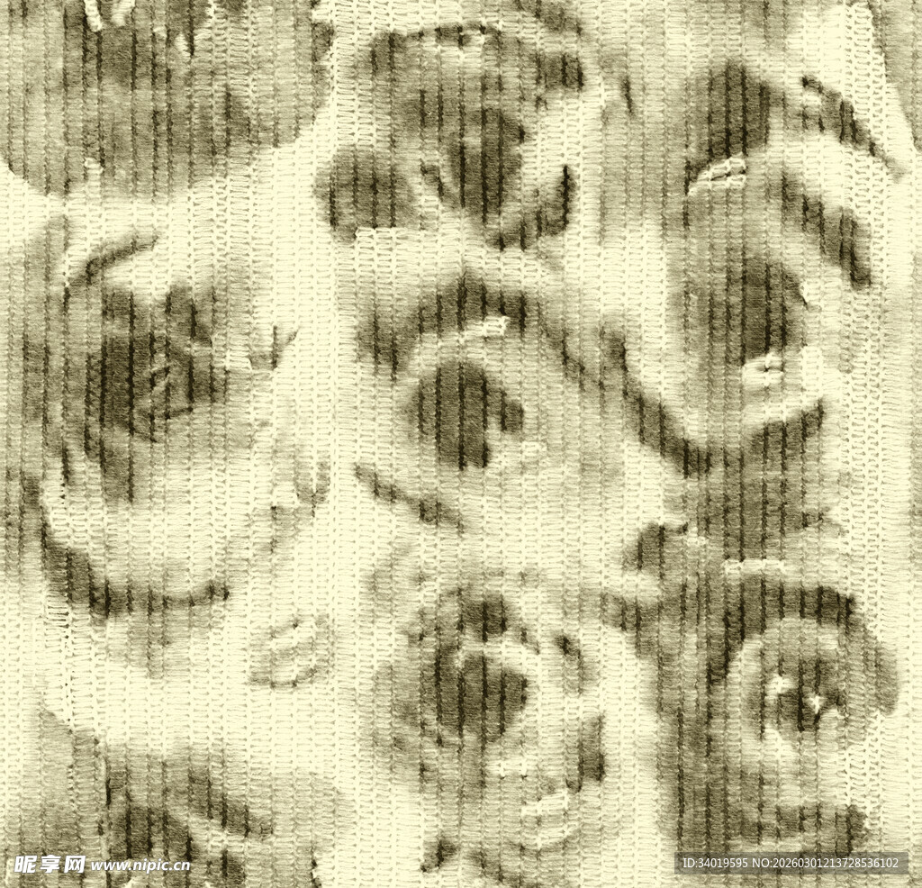 复古风抽象花卉纹理图案