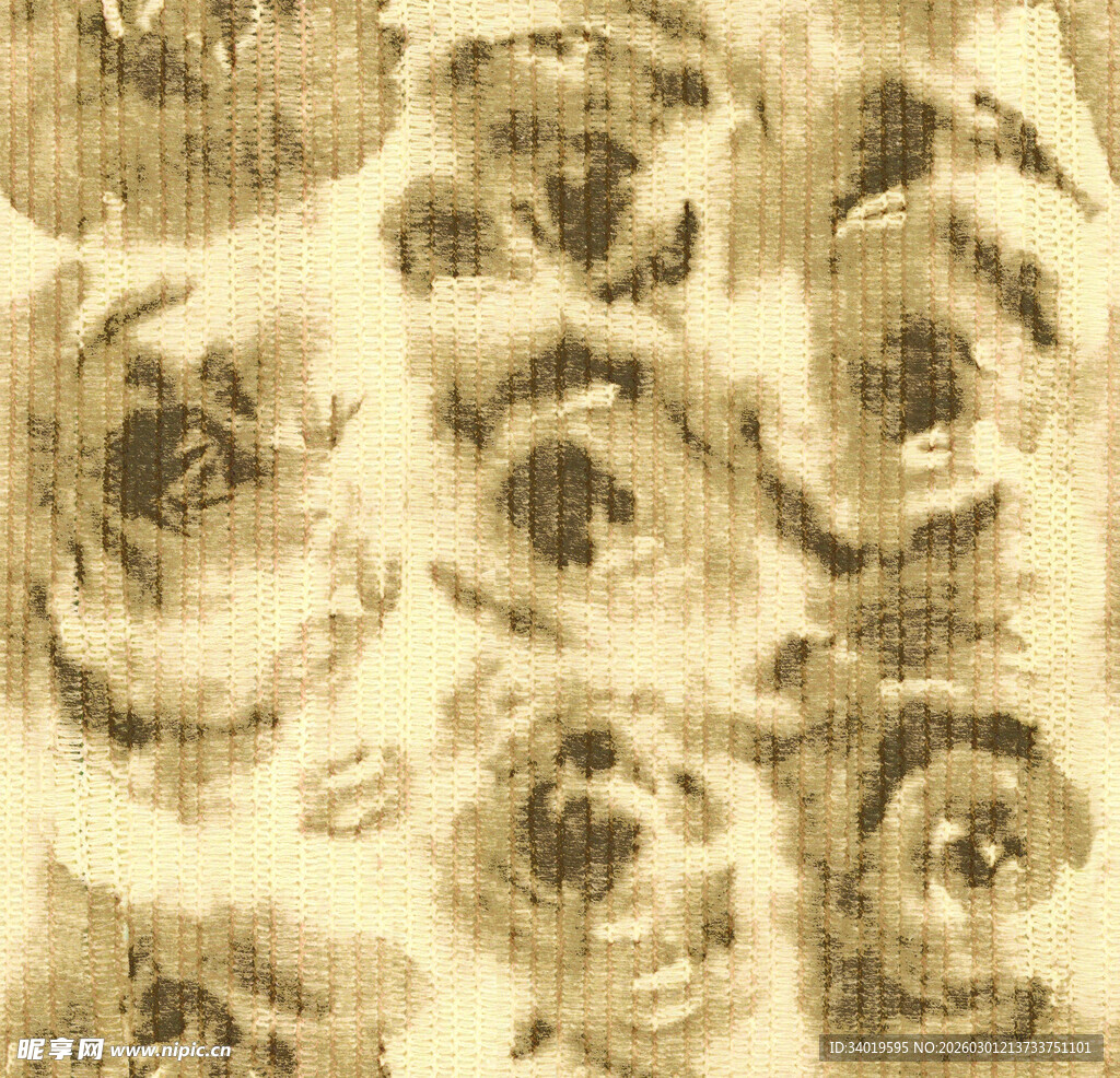 复古风花卉纹理图案