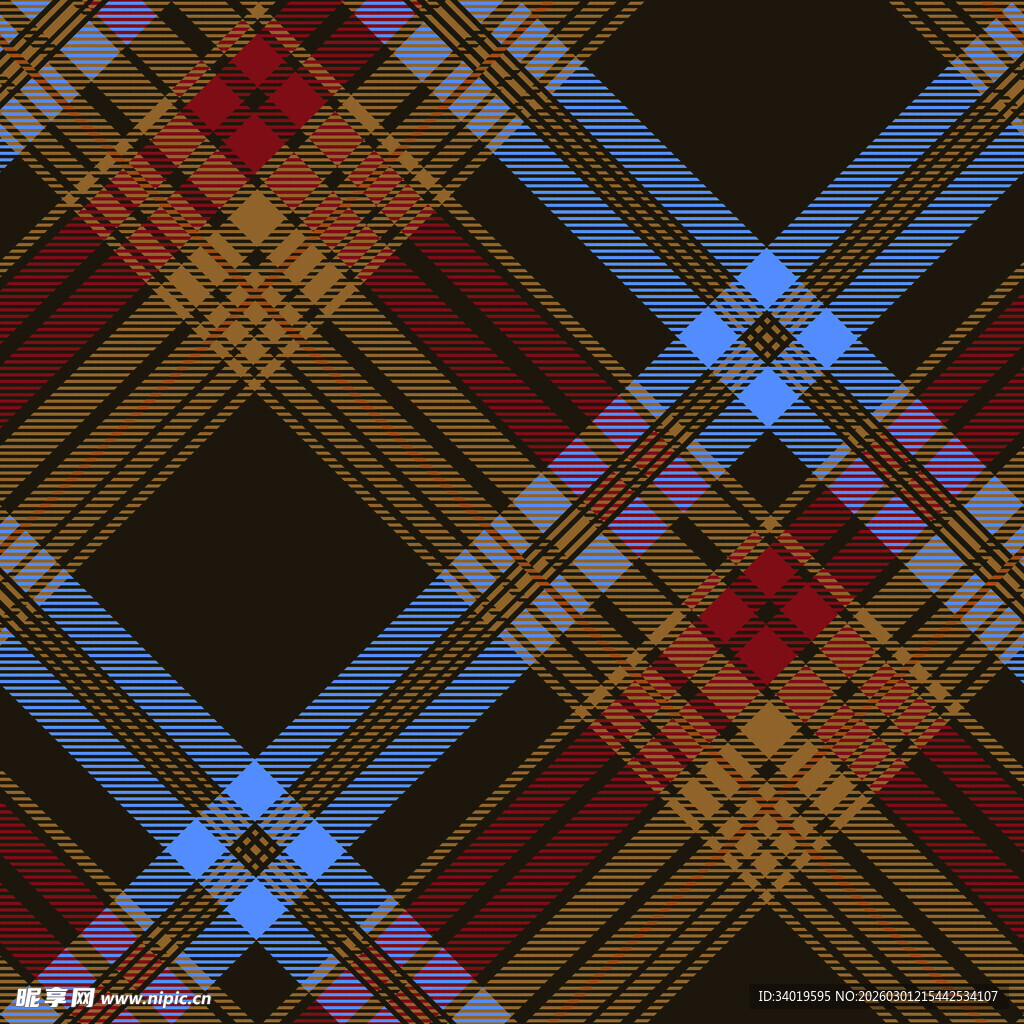 多彩格子图案纹理