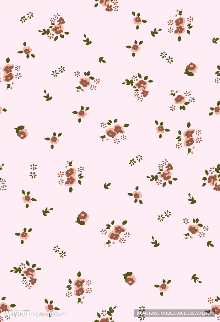 粉色花卉图案背景