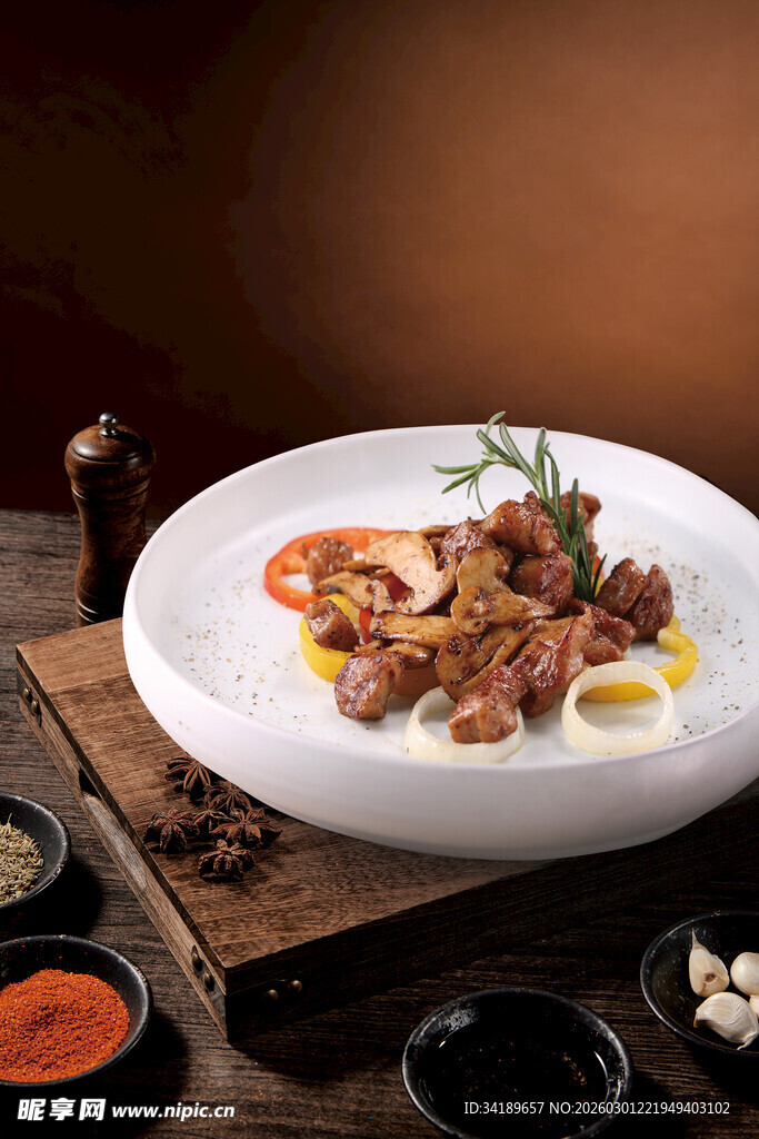 孜然黑椒牛肉粒