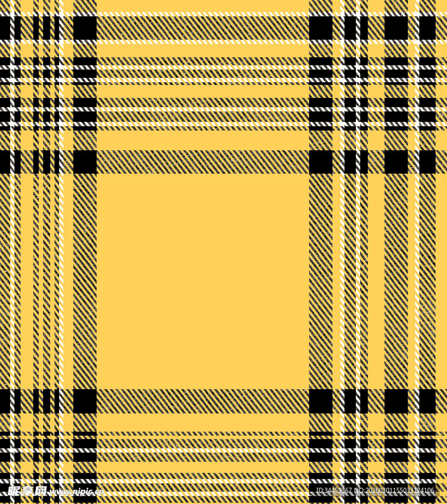 黄色格子图案纹理