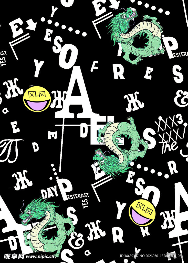 字母图案背景纹理