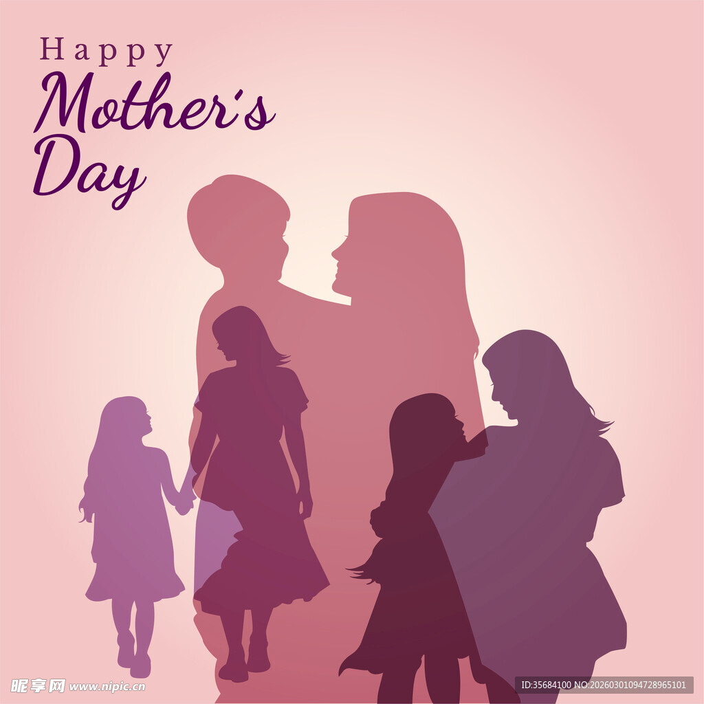 母亲节家庭温馨剪影