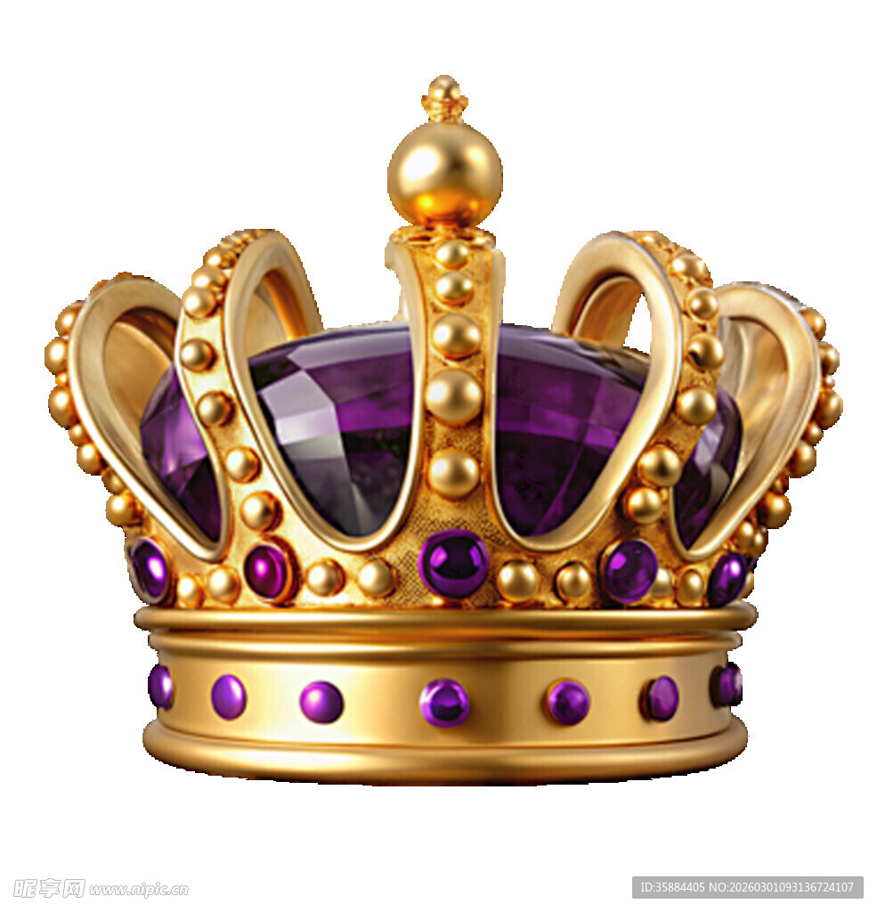 金色镶宝石皇冠