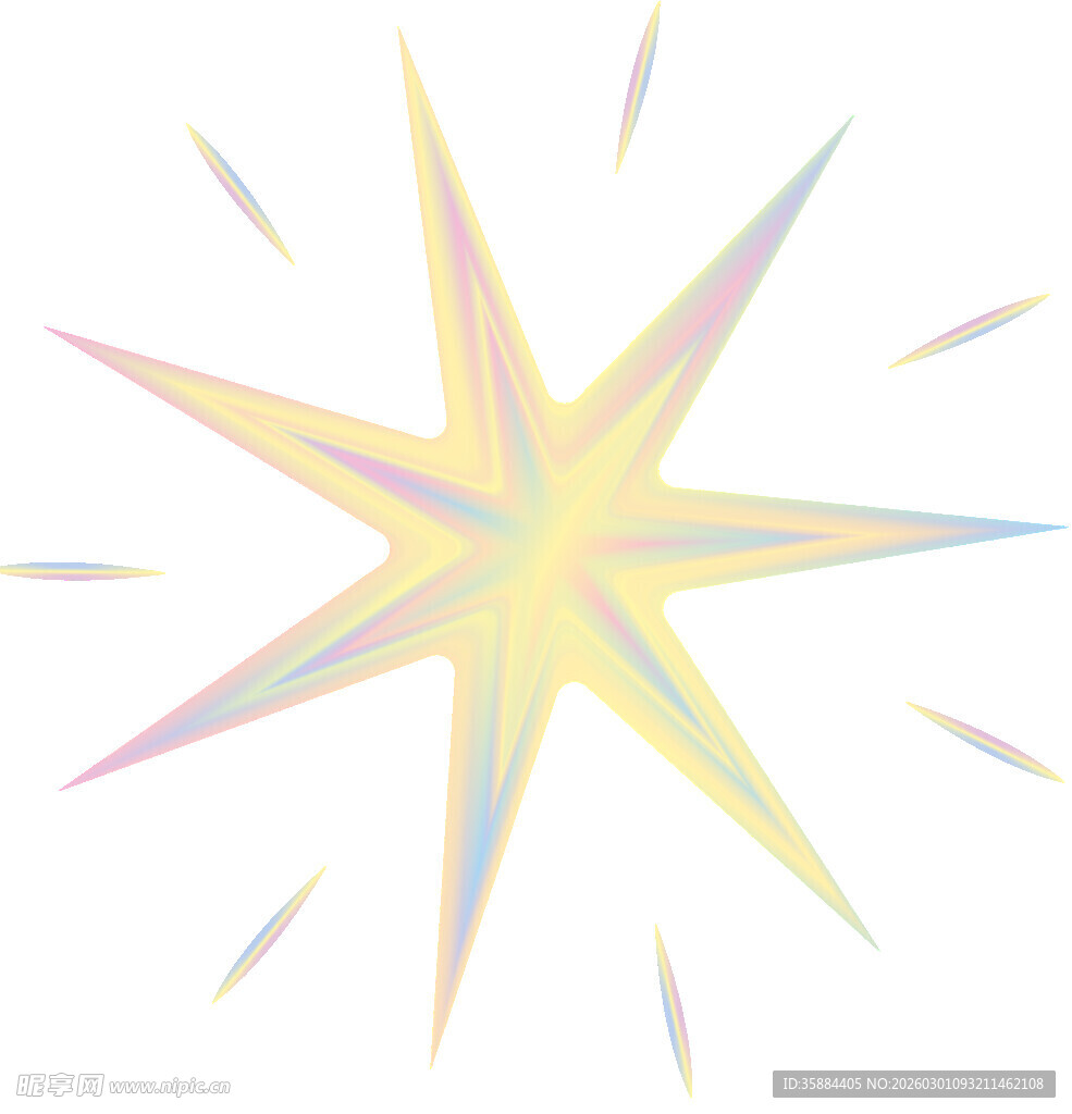 梦幻炫彩星星图案