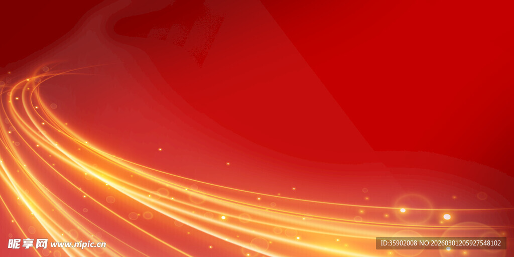 红色流光背景炫彩线条