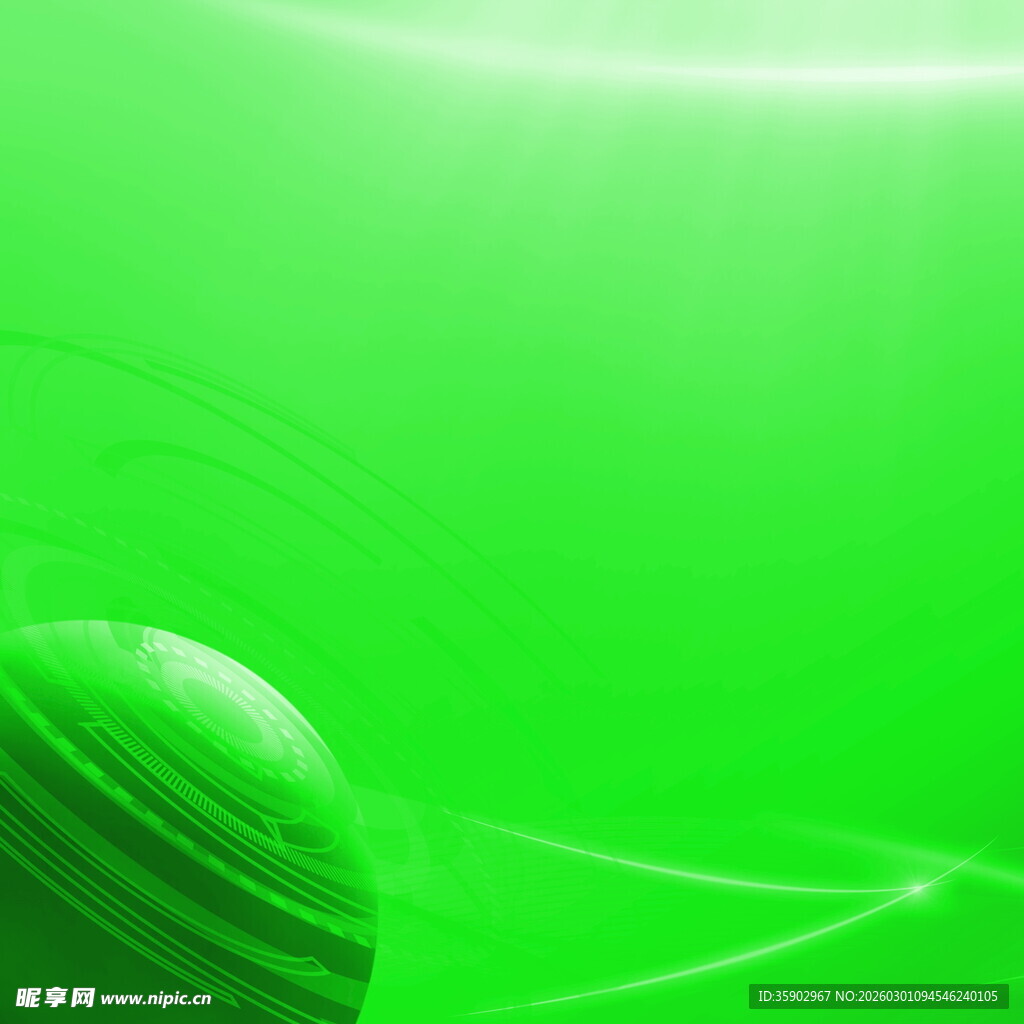 绿色星球科技感背景图