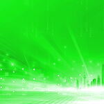 绿色科技城市梦幻背景