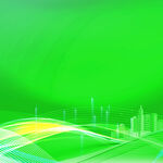 绿色科技动感线条背景图