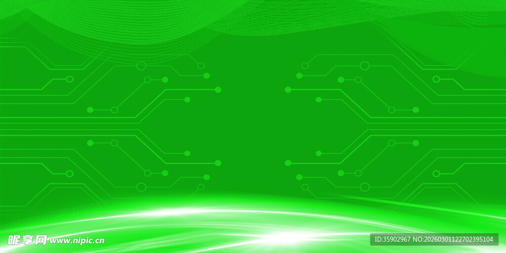 绿色梦幻光效背景图