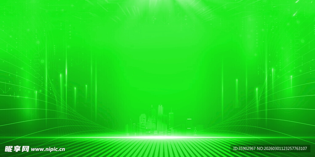 绿色科技感背景画面