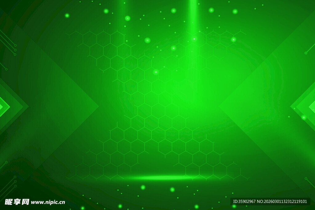 绿色科技风炫酷背景图