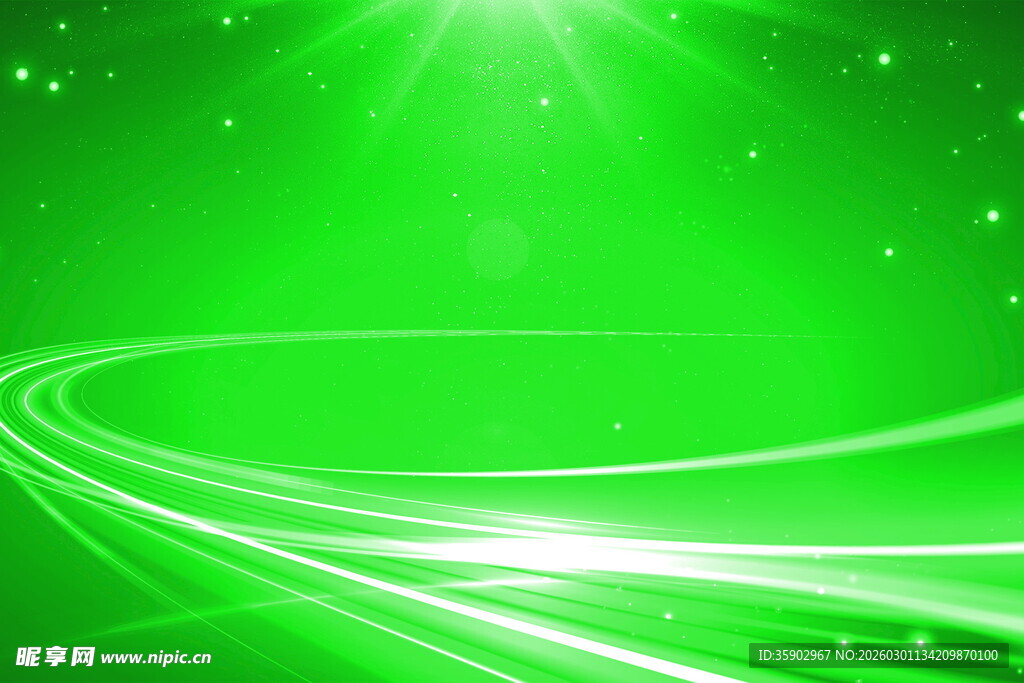 绿色动感光线背景图